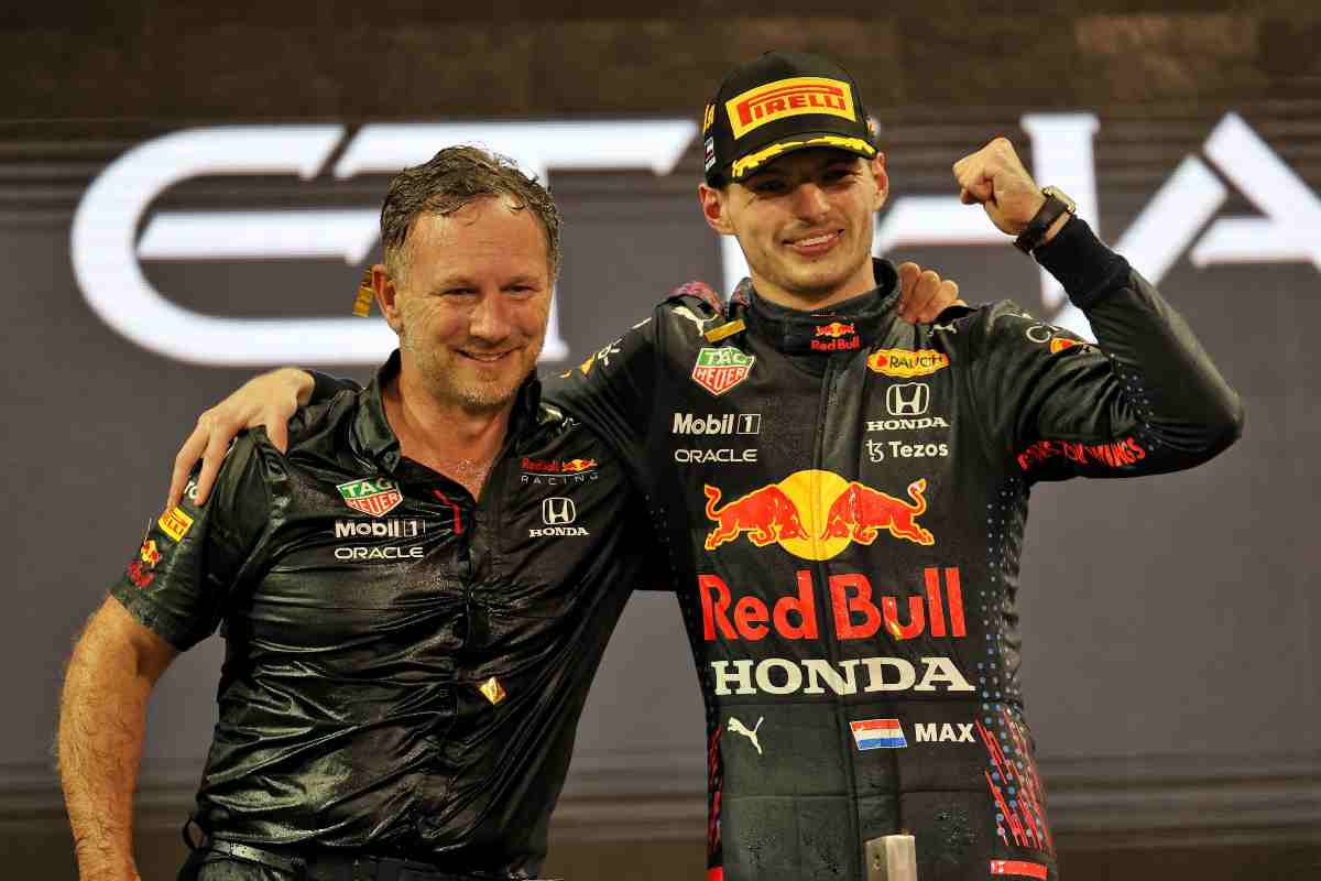 Max Verstappen e Christian Horner