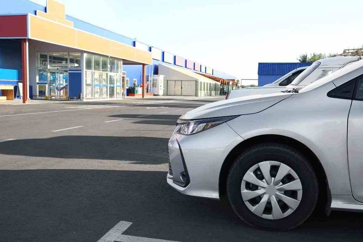 Multa nei parcheggi dei supermercati