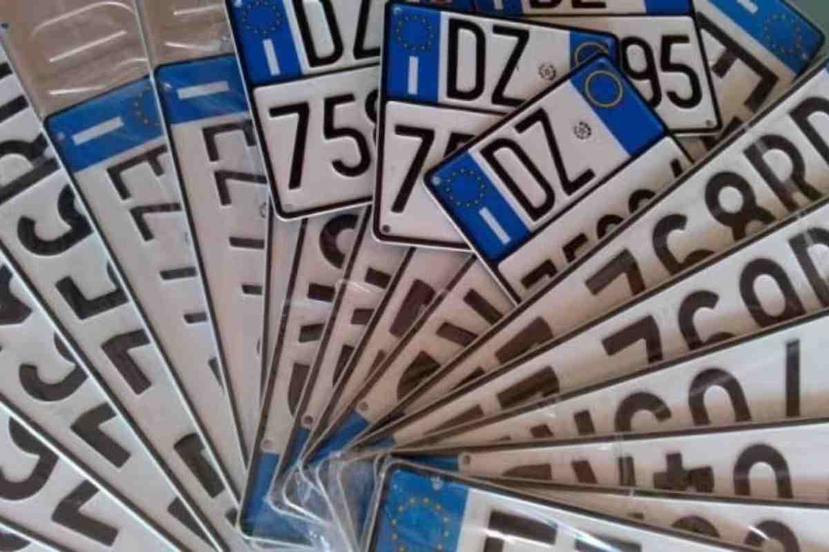 Targhe auto novità